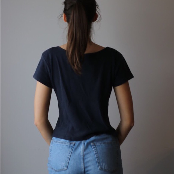 Navy Brandy Top - Picture 2 of 2